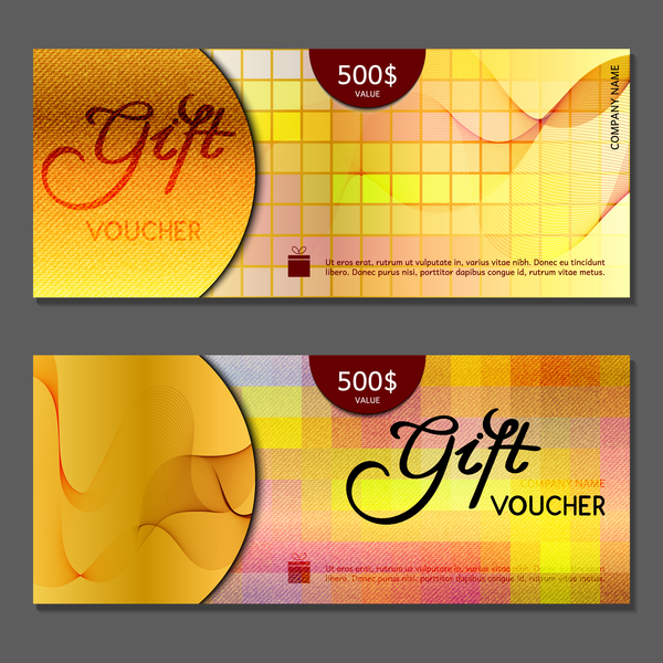 Gift voucher luxury vouchers template vector 07