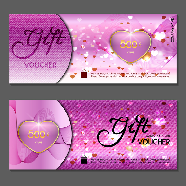 Gift voucher luxury vouchers template vector 08