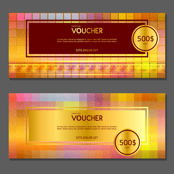 Gift voucher luxury vouchers template vector 09