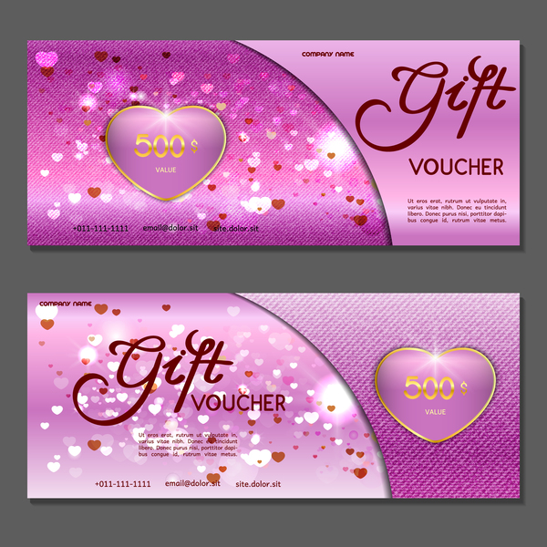 Gift voucher luxury vouchers template vector 14