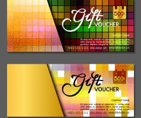 Gift voucher luxury vouchers template vector 15