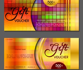 Gift voucher luxury vouchers template vector 17