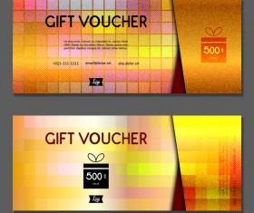 Gift voucher luxury vouchers template vector 21