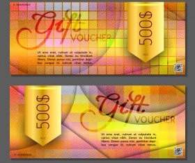 Gift voucher luxury vouchers template vector 22