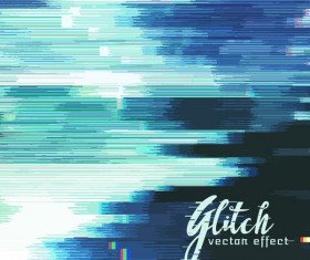 Glitch effect distorted image vector background 04