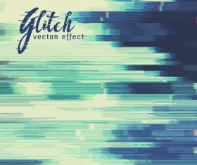 Glitch effect distorted image vector background 05