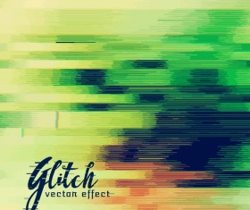 Glitch effect distorted image vector background 06