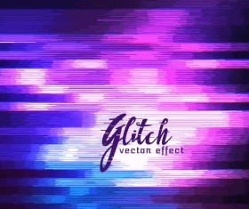 Glitch effect distorted image vector background 07