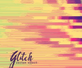 Glitch effect distorted image vector background 08