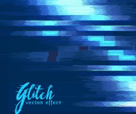 Glitch effect distorted image vector background 11