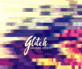 Glitch effect distorted image vector background 13