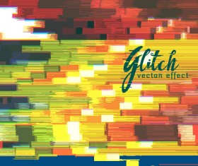 Glitch effect distorted image vector background 15