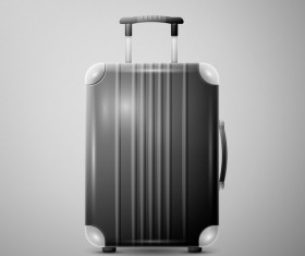 Gray Trolley case vector illustration