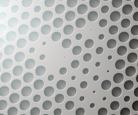 Gray abstract circles vector background
