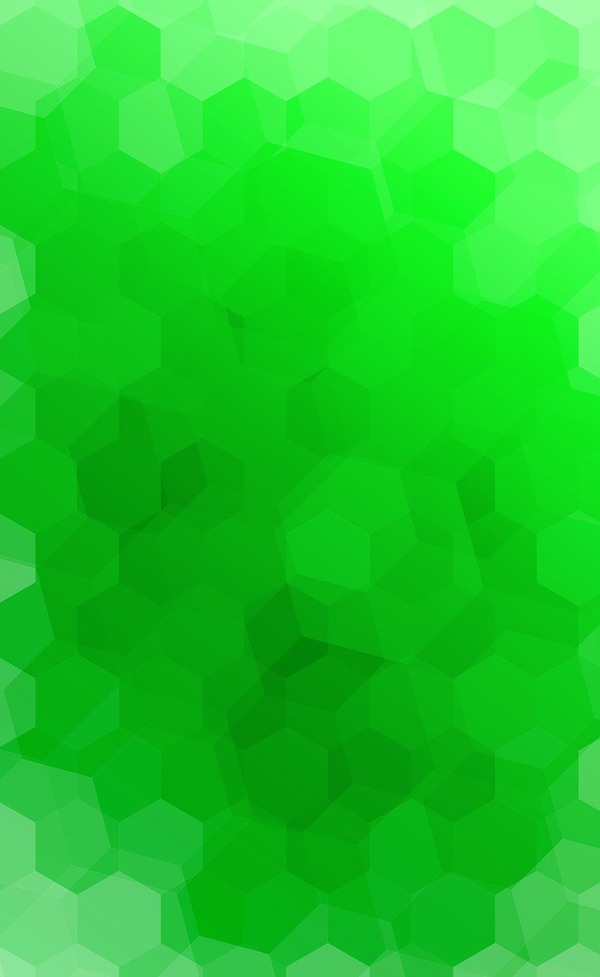 Green blurs background with hexagon vector