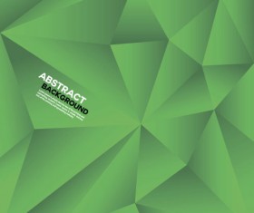 Green polygon abstract background vector