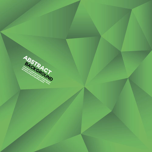 Green polygon abstract background vector
