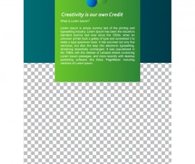 Green styles cover brochure template vectors set 01