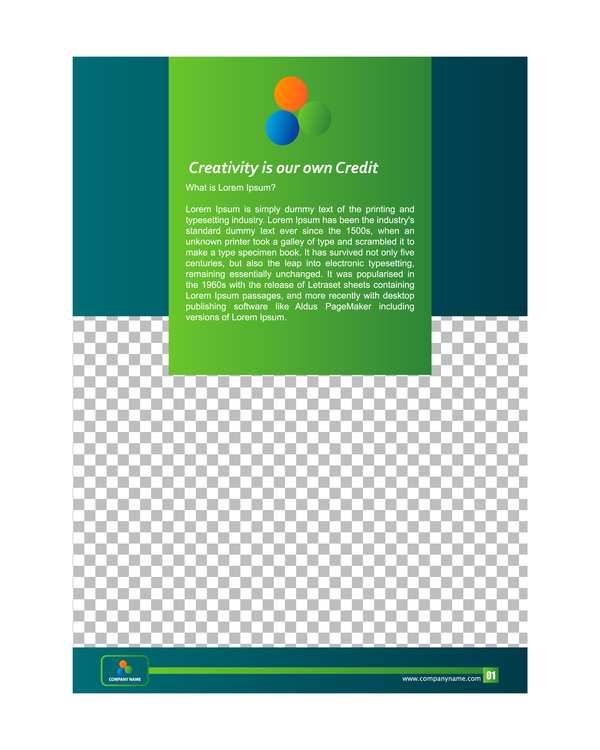 Green styles cover brochure template vectors set 01