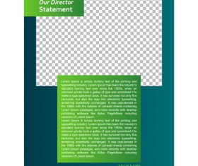Green styles cover brochure template vectors set 02