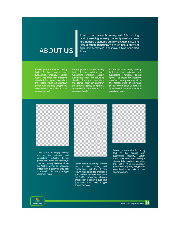 Green styles cover brochure template vectors set 03