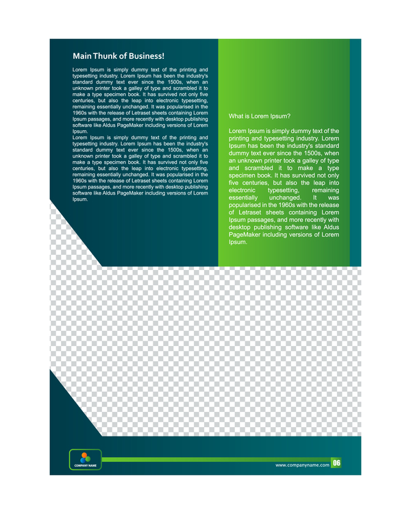 Green styles cover brochure template vectors set 06