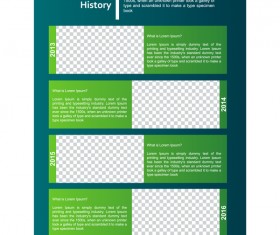 Green styles cover brochure template vectors set 13