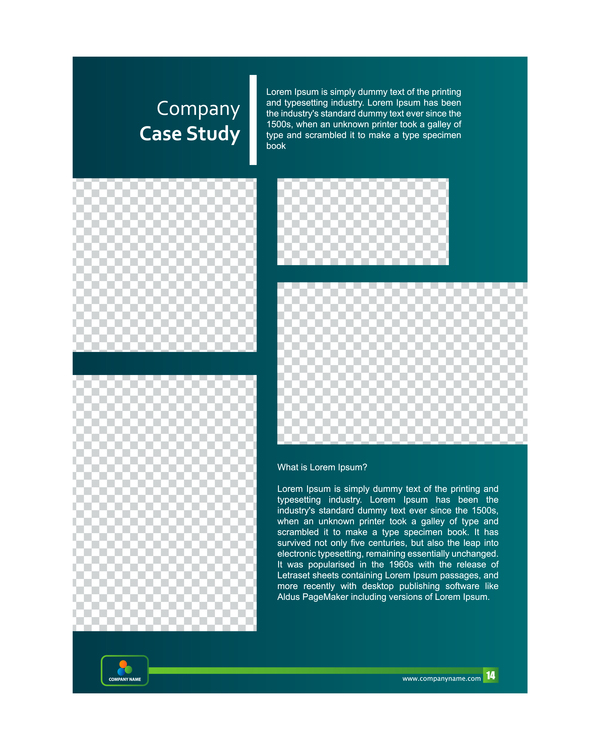 Green styles cover brochure template vectors set 14
