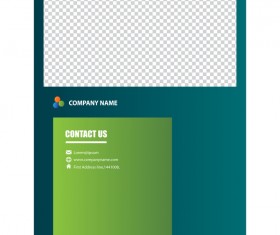 Green styles cover brochure template vectors set 16