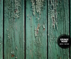 Green wood grunge texture background vector 03