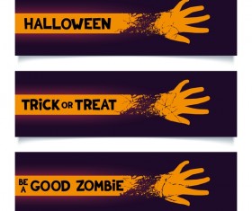 Hall hand banner vector material