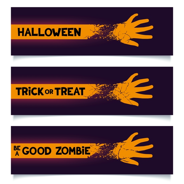 Hall hand banner vector material