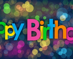 Happy birthday colored halation background vector 02