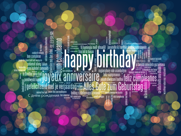 Happy birthday colored halation background vector 06 free download