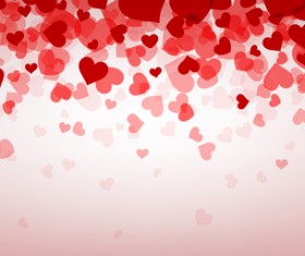 Hearts fly valentine backgrounds vectors material 01