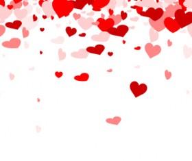 Hearts fly valentine backgrounds vectors material 02