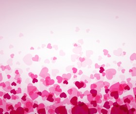 Hearts fly valentine backgrounds vectors material 04