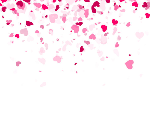 Hearts fly valentine backgrounds vectors material 05
