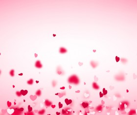 Hearts fly valentine backgrounds vectors material 06