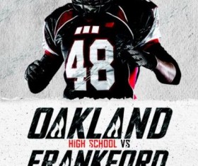 High School Football Flyer PSD Template