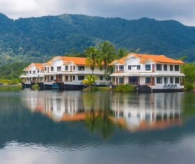 Holiday villa Stock Photo