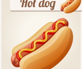Hot dog vector illustration