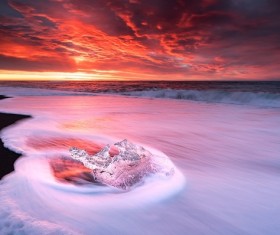 Ice and fire Stock Photo