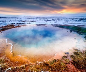 Iceland geyser Stock Photo