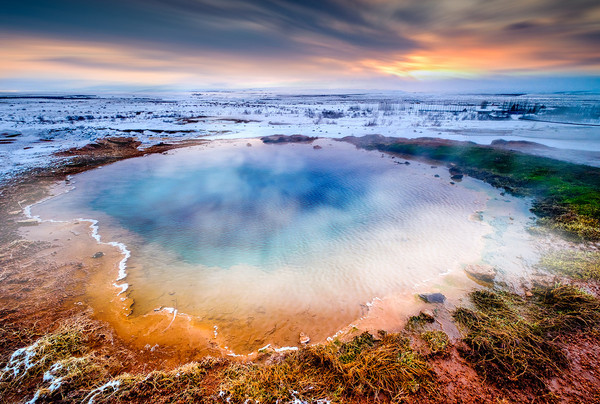 Iceland geyser Stock Photo