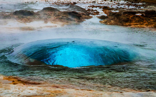 Icelandic geysers Stock Photo