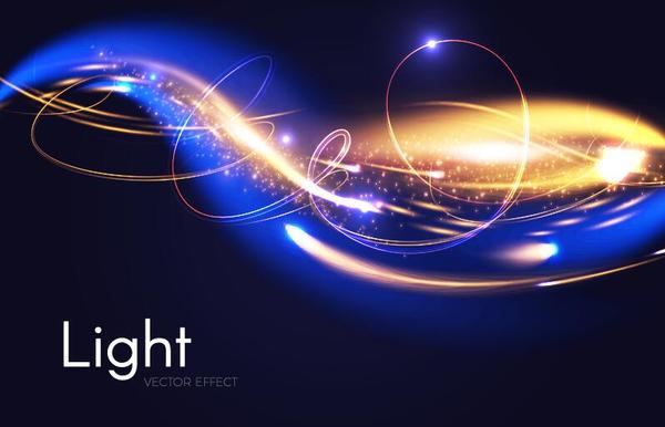 Light effect abstract vector background 08