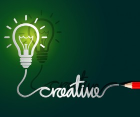 Lightbulb with ideas infographics vector template 02