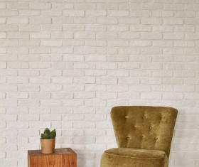 Living room interior small decorative plants Stock Photo 09