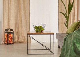 Living room interior small decorative plants Stock Photo 11